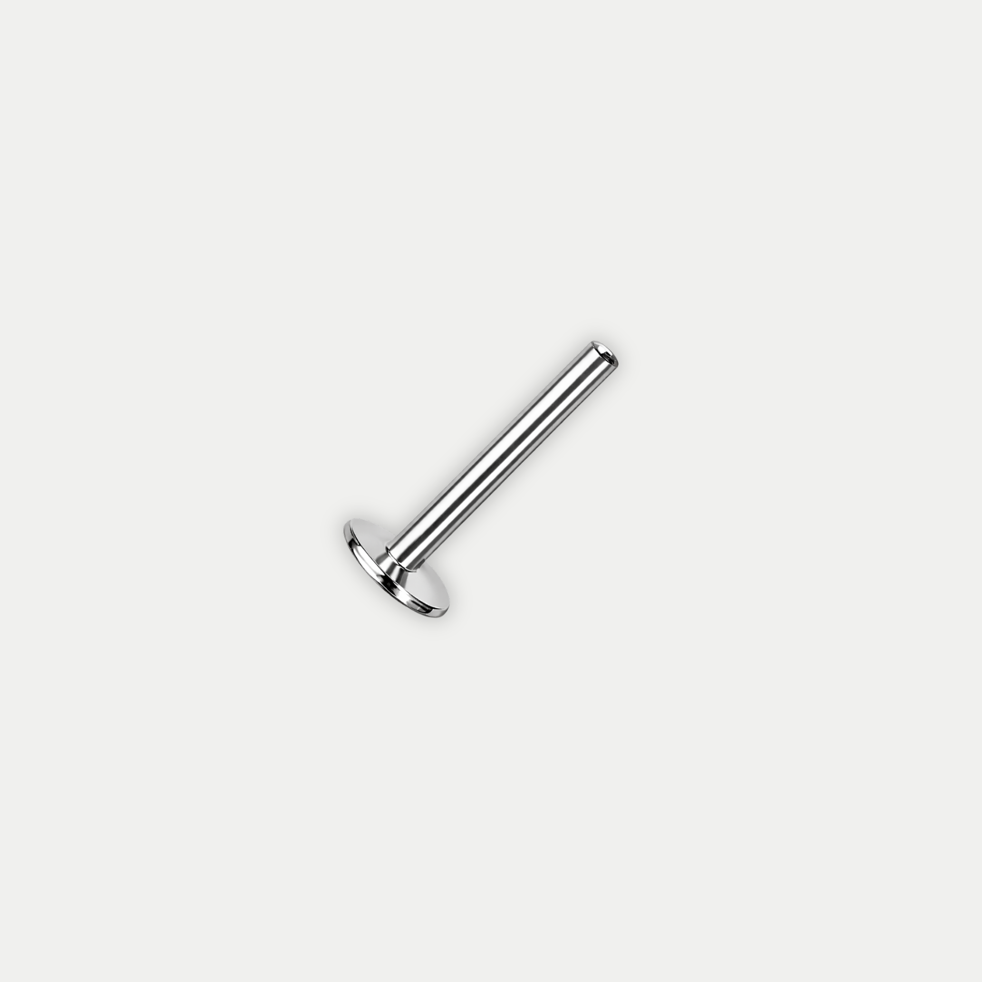 Labret en titane ASTM F136 7 mm avec dos plat Joli Désordre piercing confortable