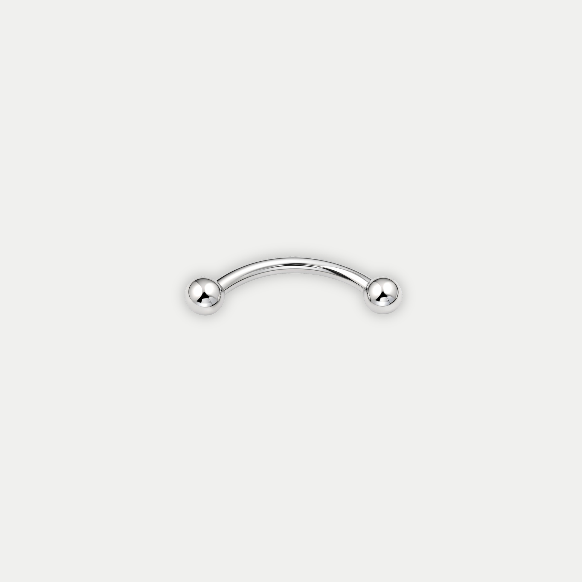 Microbanane titane ASTM F136 avec billes Joli Désordre piercing rook nombril barre courbée