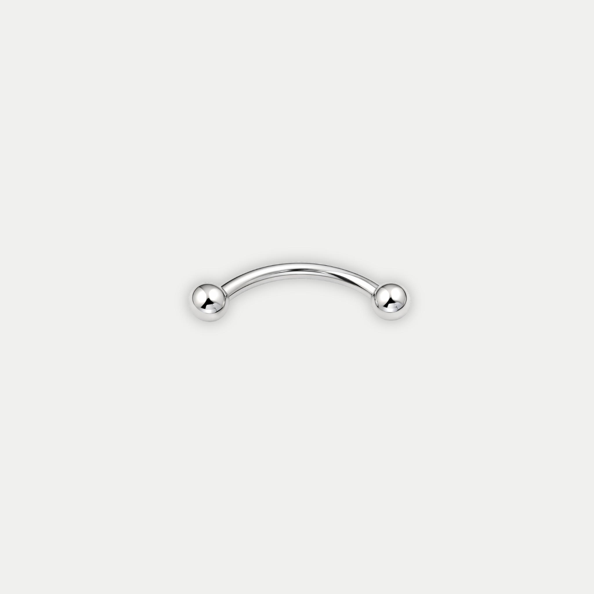 Microbanane titane ASTM F136 avec billes Joli Désordre piercing rook nombril barre courbée