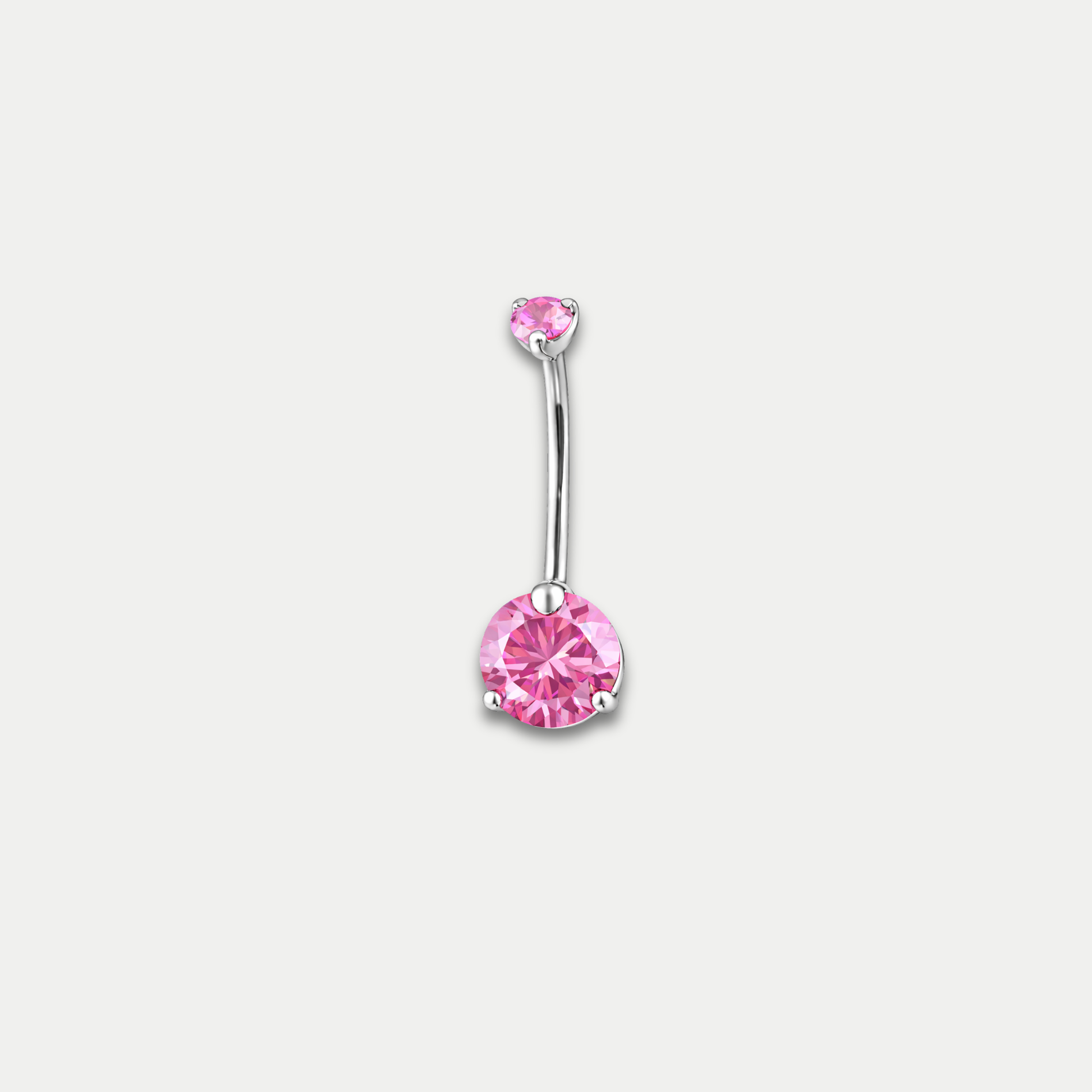 Piercing nombril Sia en titane ASTM F136 avec zircon rose Joli Désordre